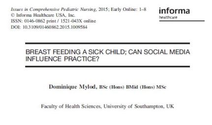 Issues in Comprehensive Pediatric Nursing