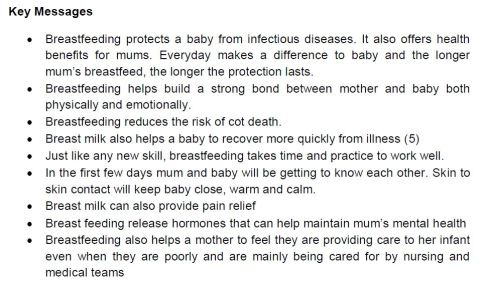 Extract from Alder Hey Expressed Breast Milk Standard Operating Procedure